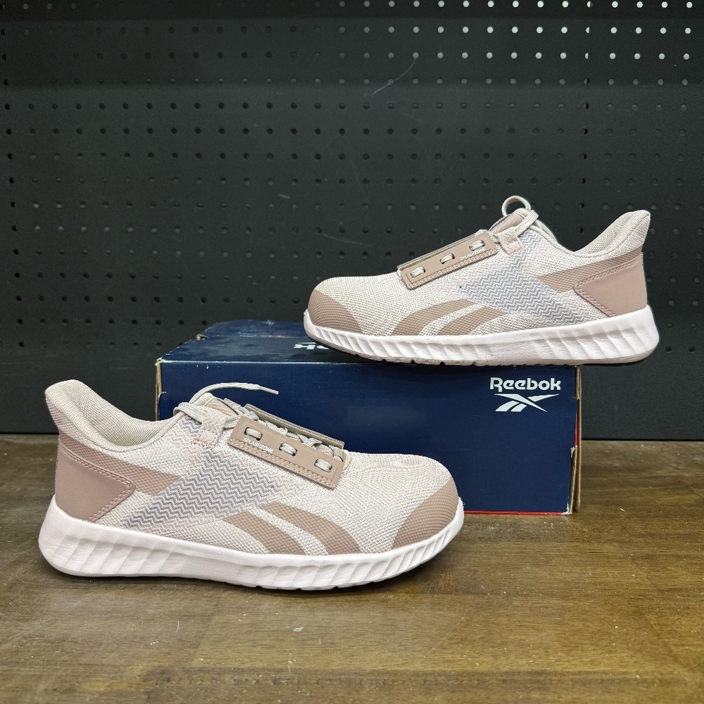 New W/ Box! Women's Reebok Sublite Legend Athletic Pink Work Shoes Size 7.5